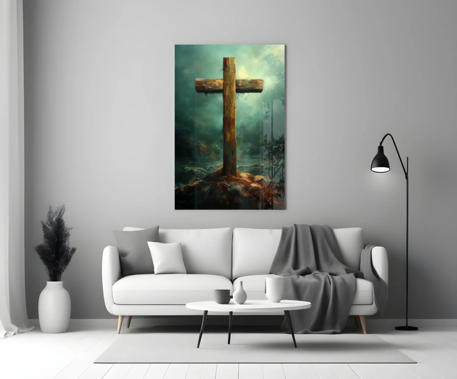 Cross Glass Wall Art || Designer Collection - Image 4