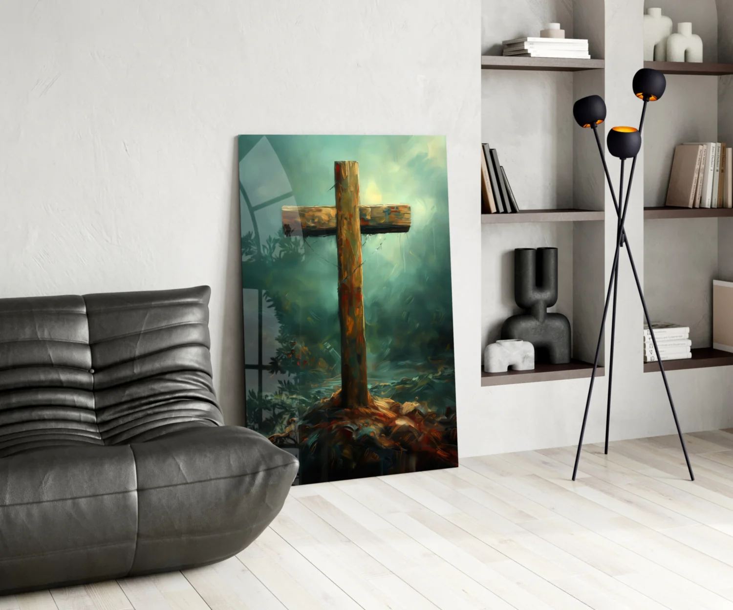 Cross Glass Wall Art || Designer Collection - Image 6
