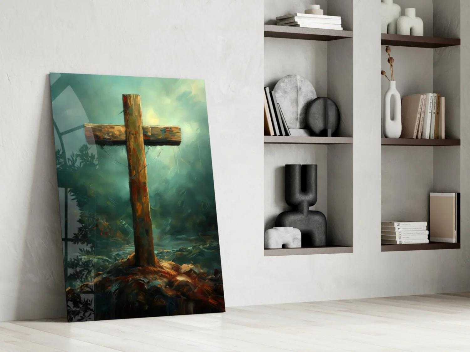 Cross Glass Wall Art || Designer Collection - Image 7