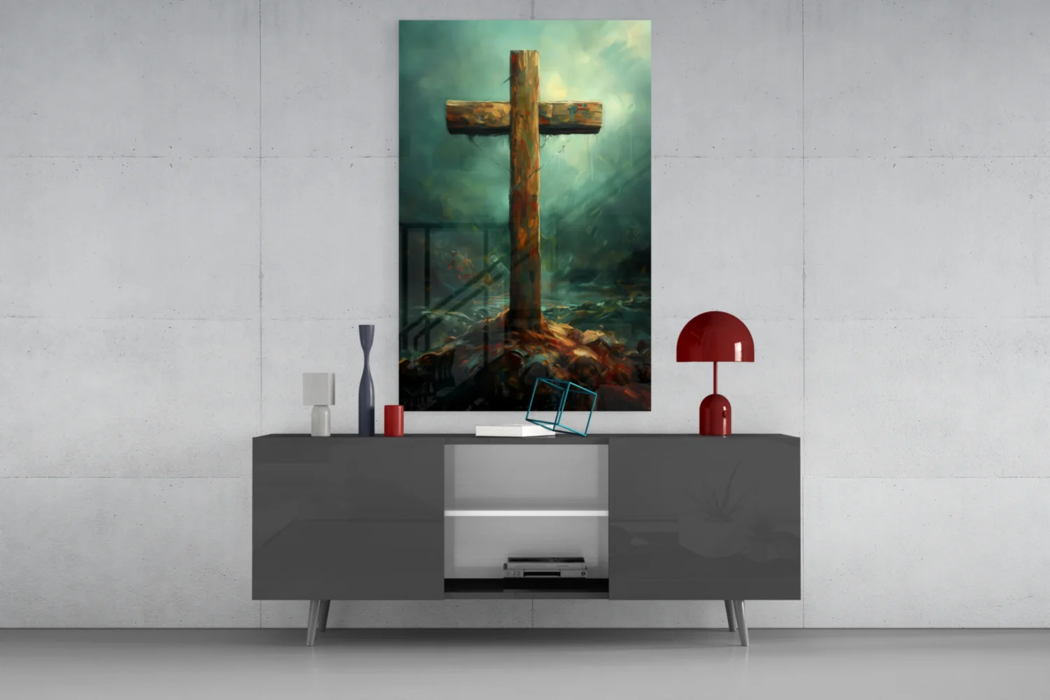 Cross Glass Wall Art || Designer Collection - Image 9