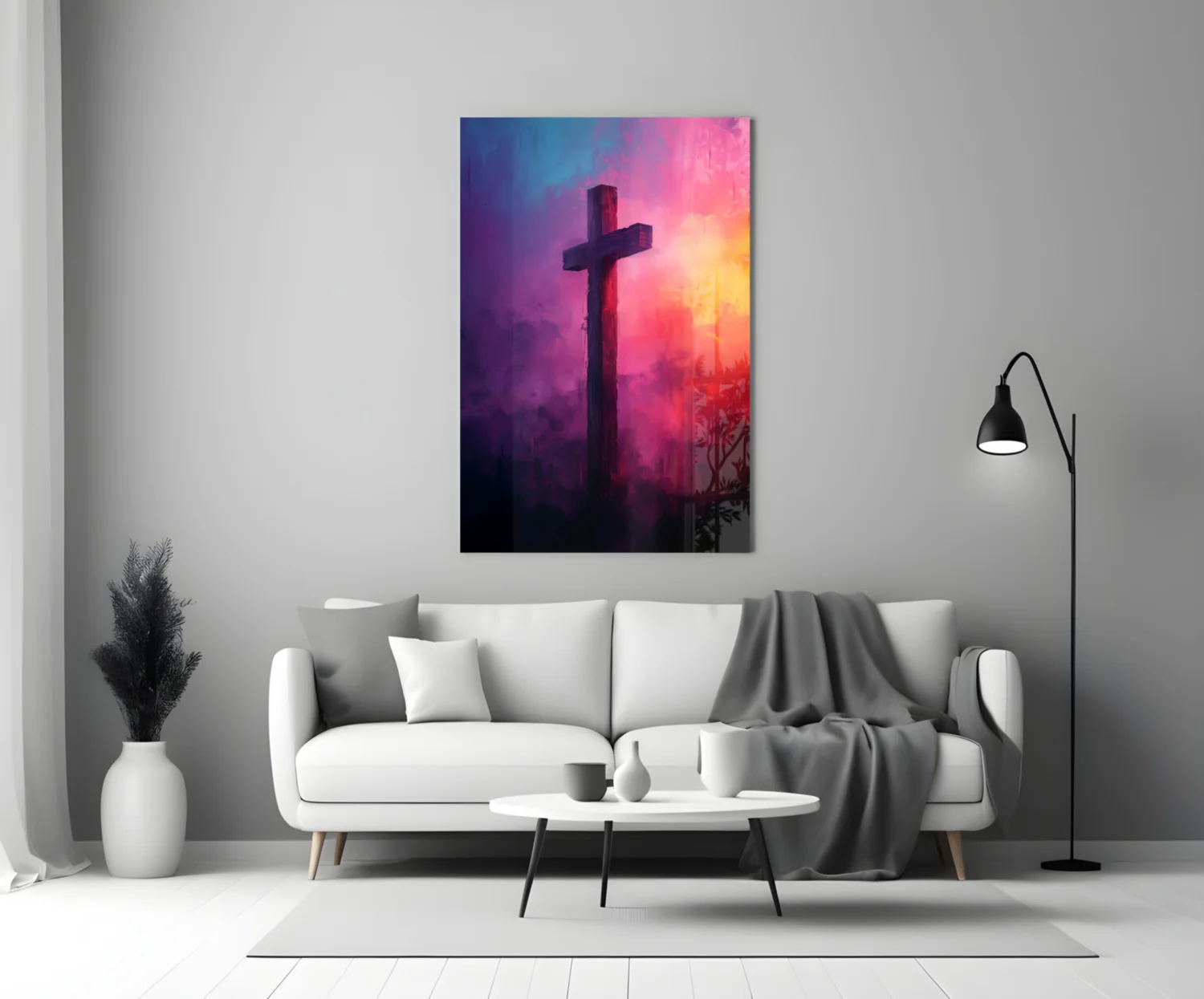 Cross Glass Wall Art || Designer Collection - Image 4