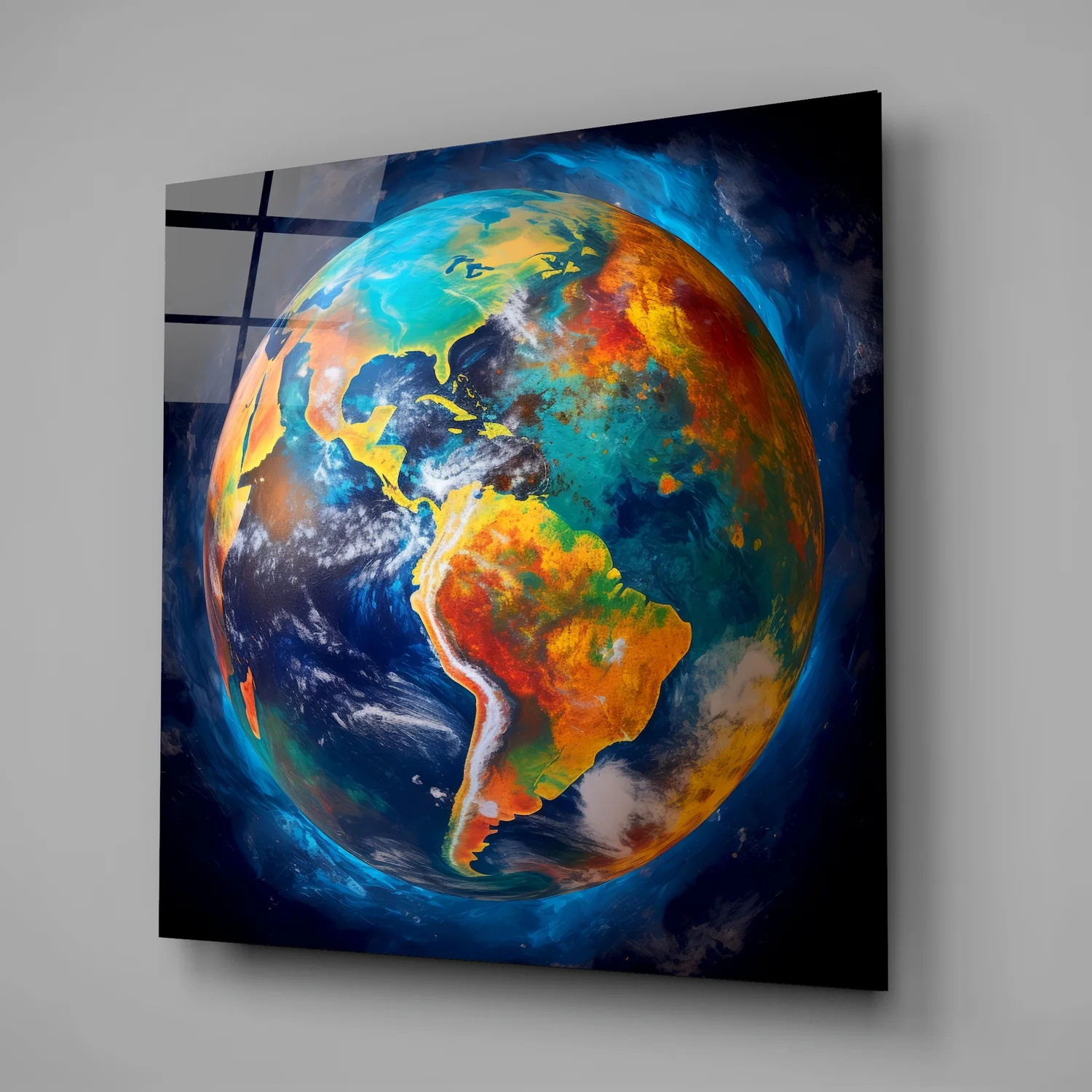 Earth Glass Wall Art|| Designer's Collection - Image 2