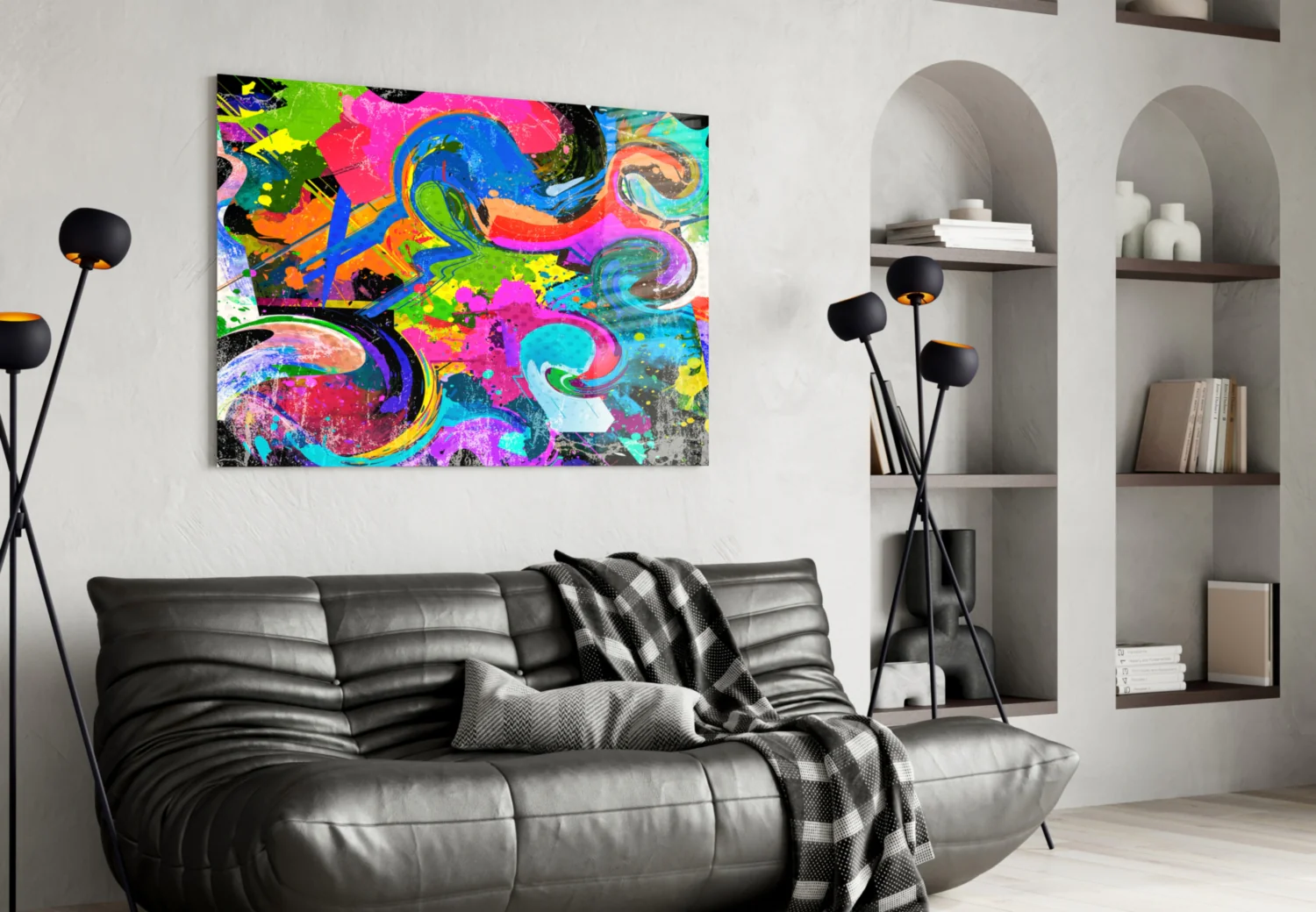 Ebruli Glass Wall Art - Image 4