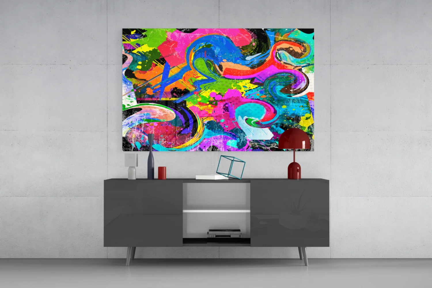 Ebruli Glass Wall Art - Image 8