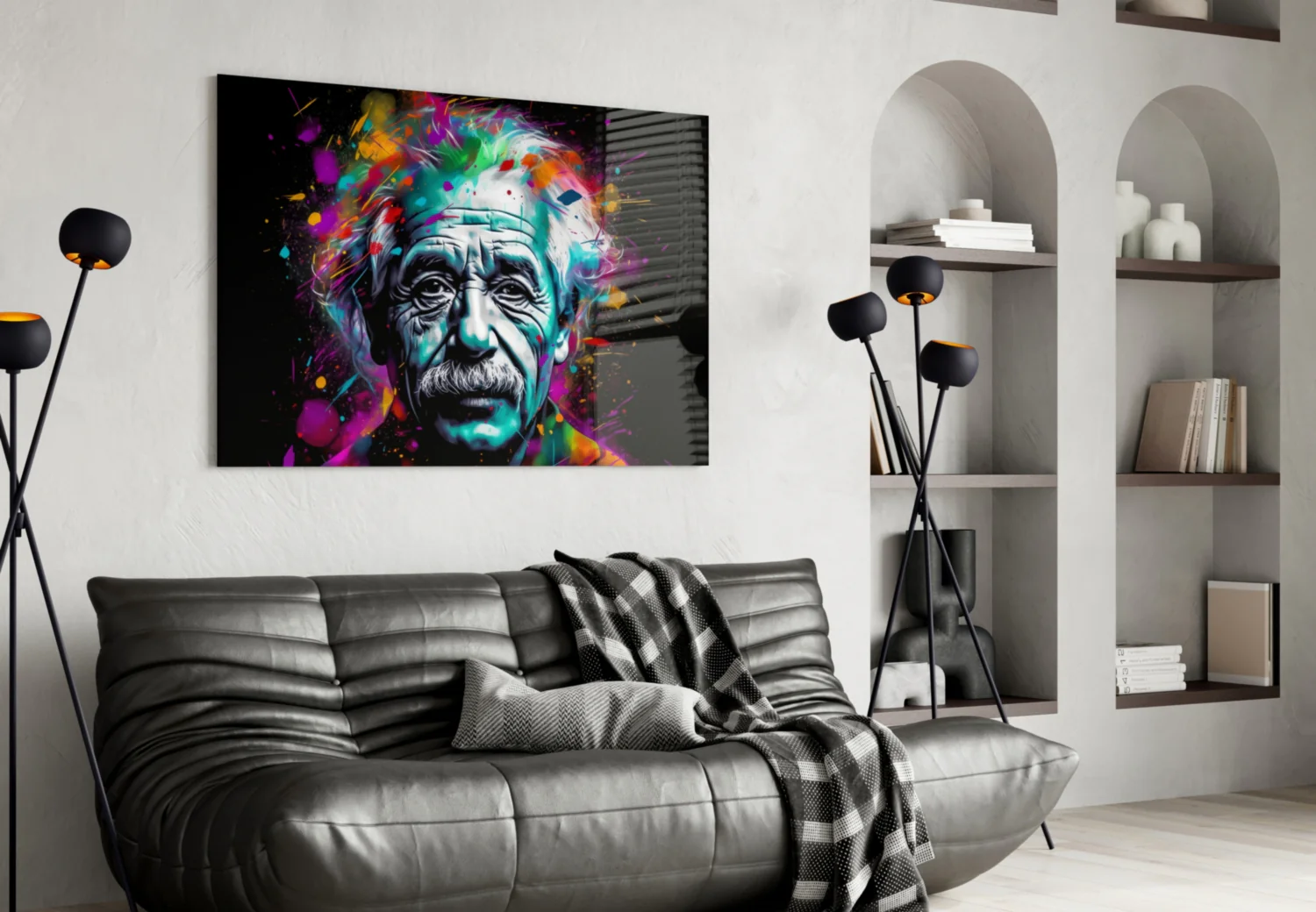 Iconic Physicist Glass Wall Art || Designer Collection - Image 4