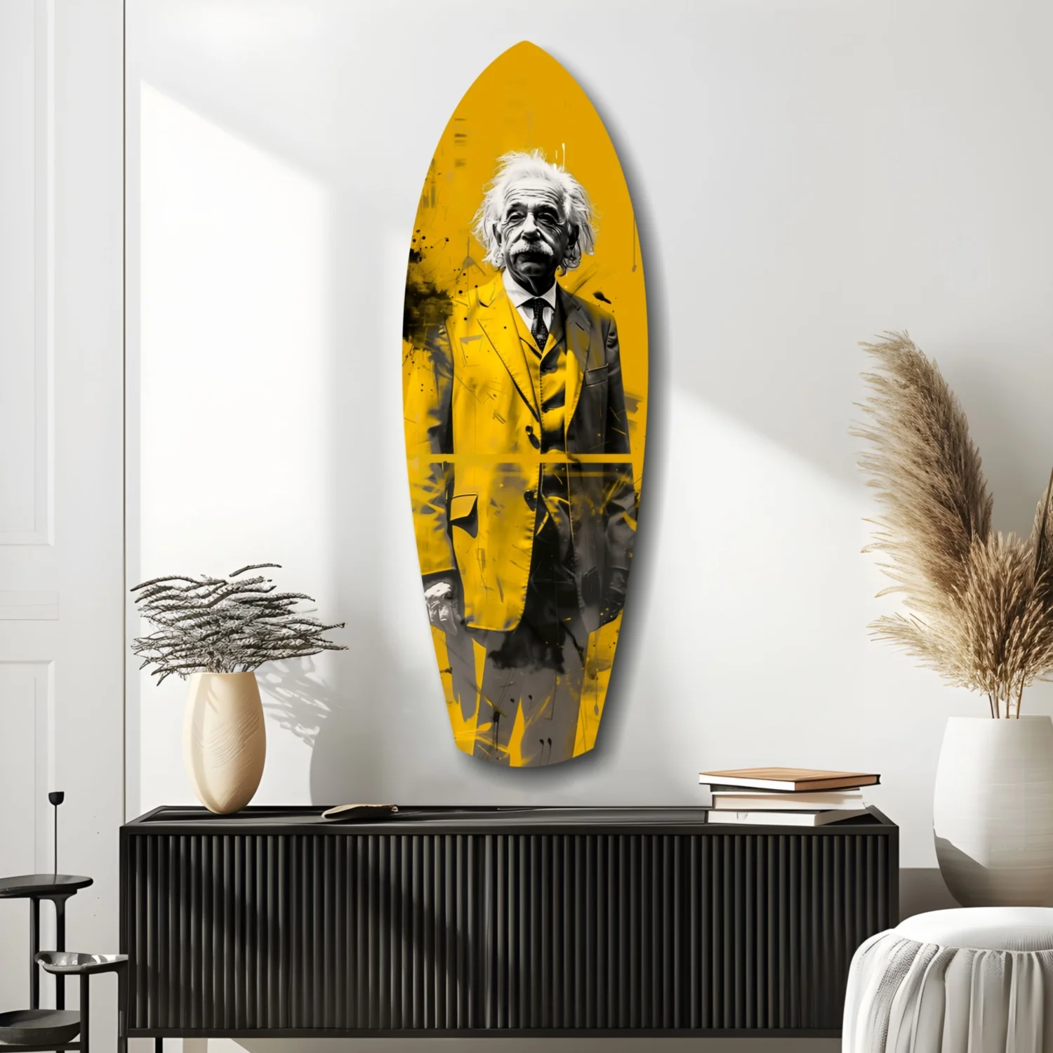Posing Professor Glass Wall Art - Image 10
