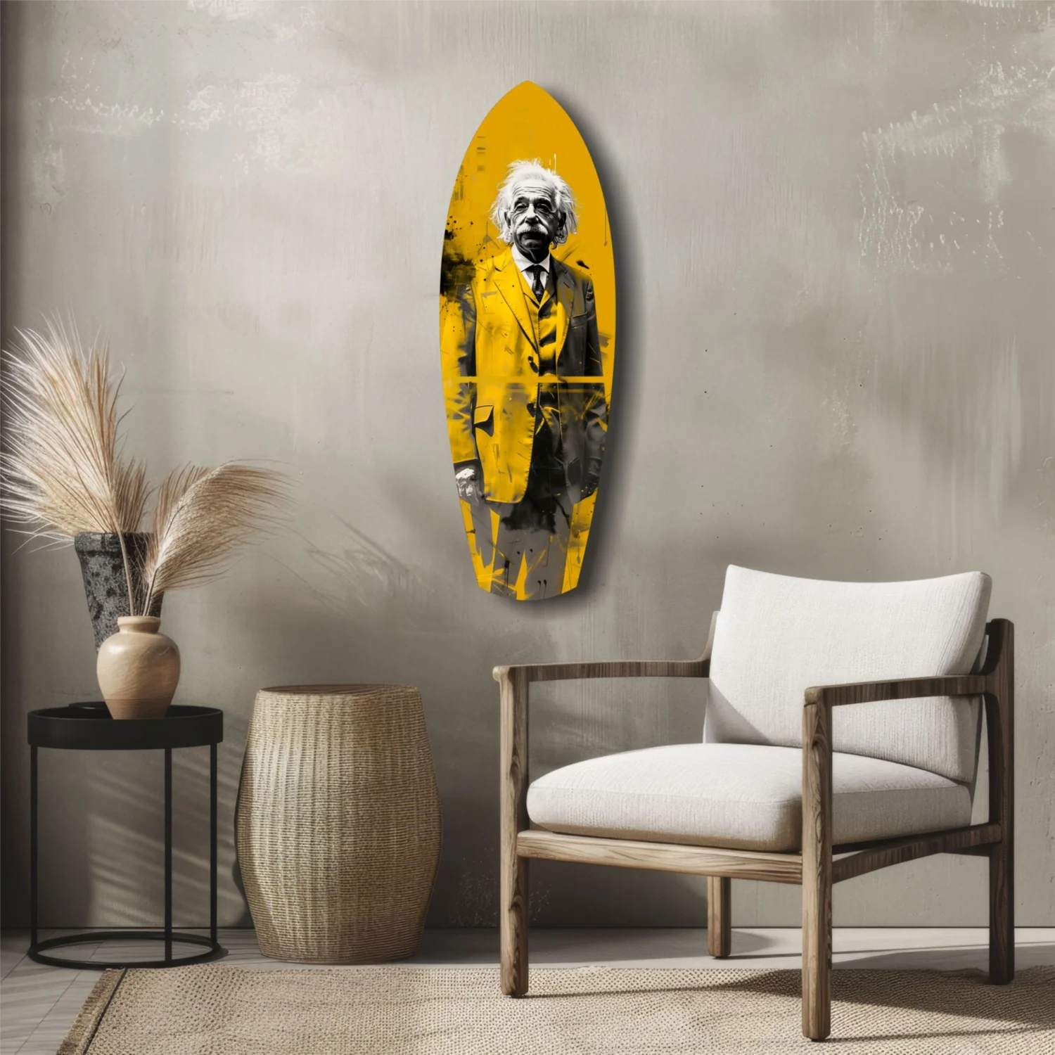 Posing Professor Glass Wall Art - Image 5