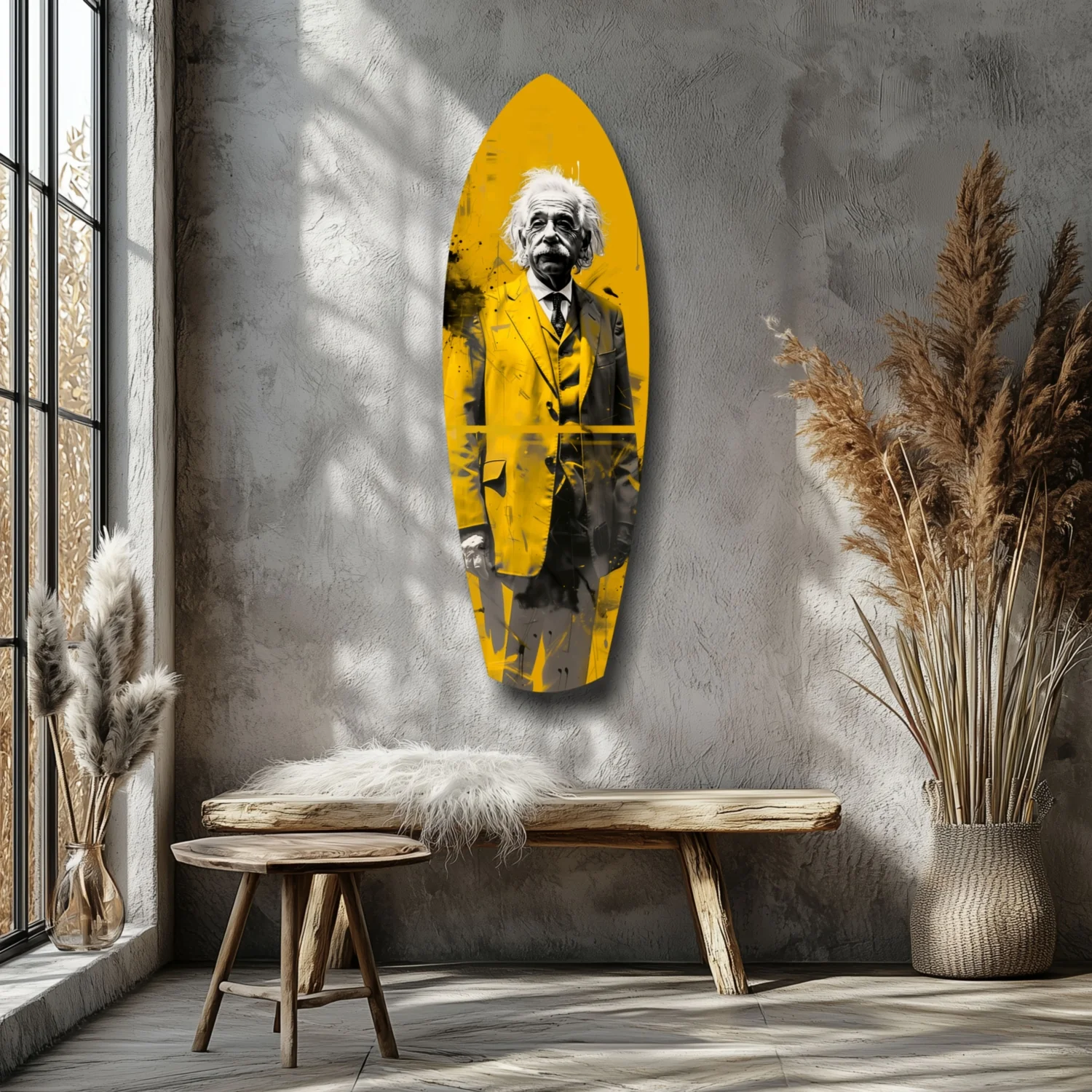 Posing Professor Glass Wall Art - Image 7