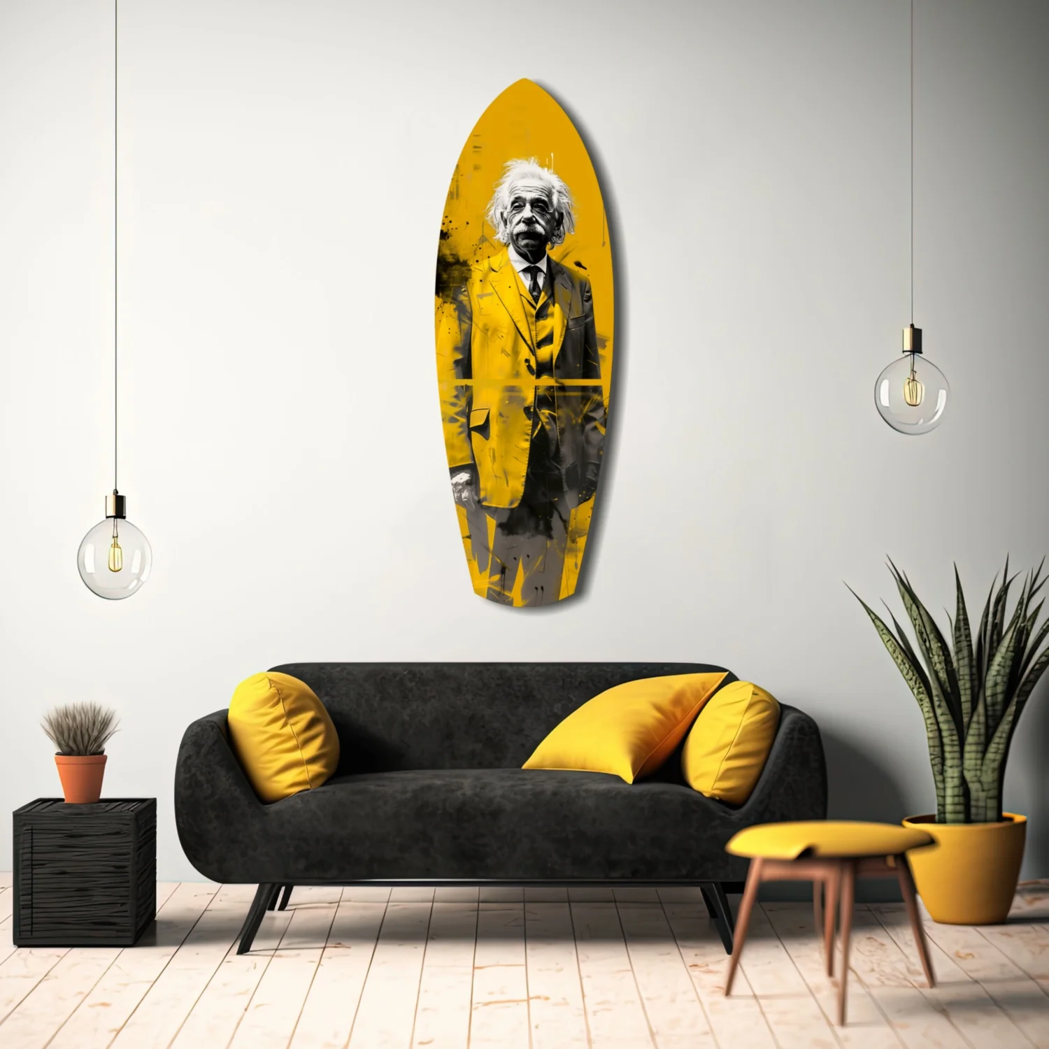 Posing Professor Glass Wall Art - Image 8