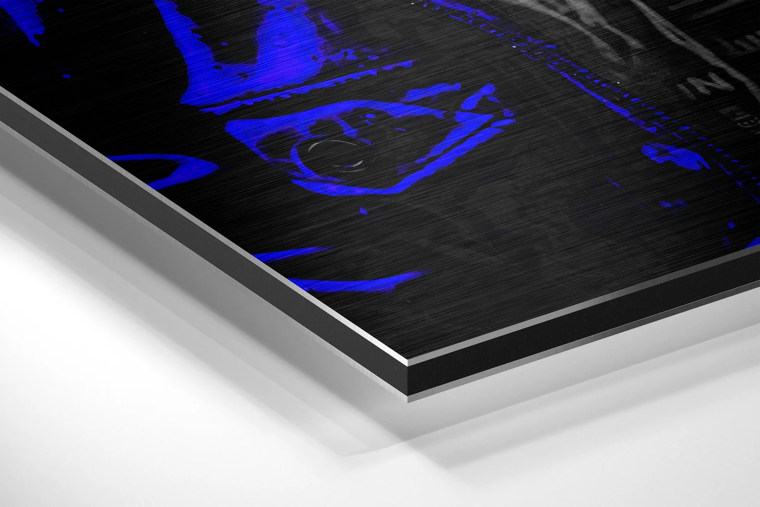 Electric Blue Hoodie Ape Aluminum Brushed Aluminum Dibond Wall Art - Image 2