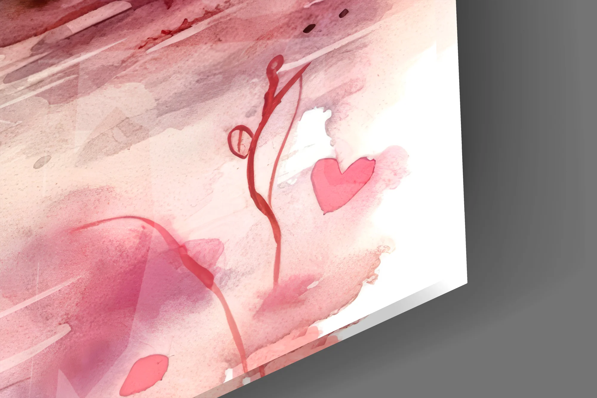 Elegant Swans in Love Glass Wall Art - Image 3