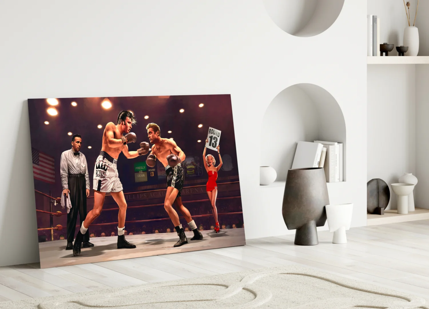 Retro Screen Legends Box Glass Wall Art - Image 3