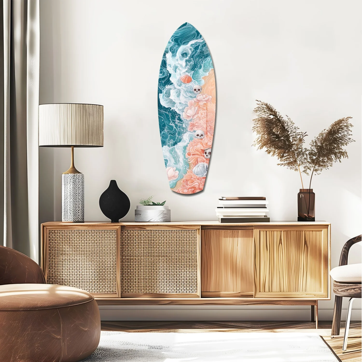 Eternal Tides Glass Wall Art - Image 2