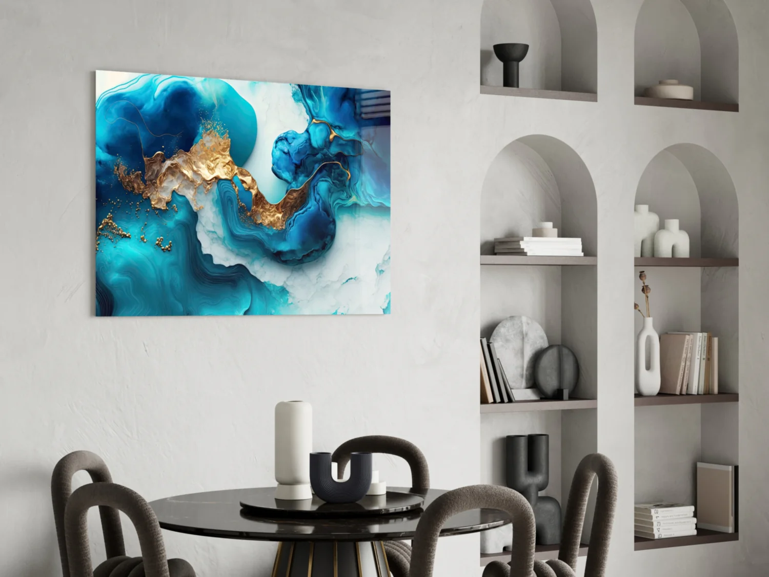 Ethereal Ocean Waves Glass Wall Art - Image 6