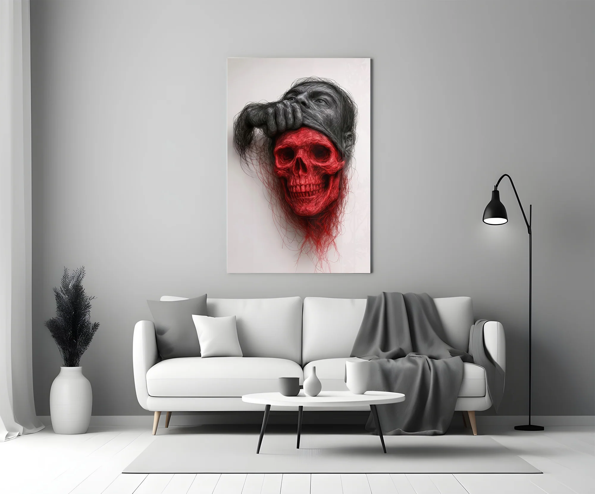 Ethereal Skull Glass Wall Art - Image 6
