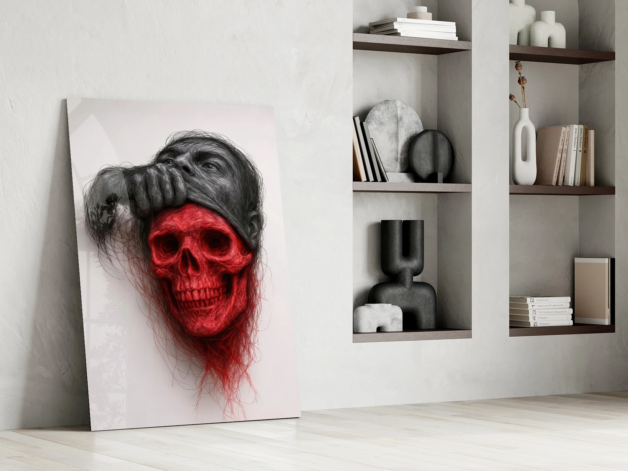 Ethereal Skull Glass Wall Art - Image 8