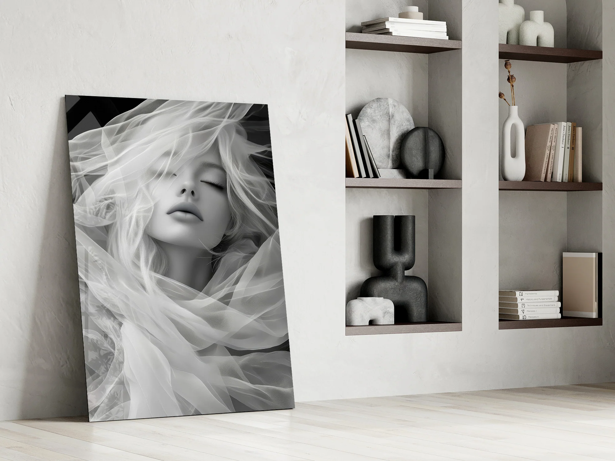 Ethereal Veil Glass Wall Art - Image 7