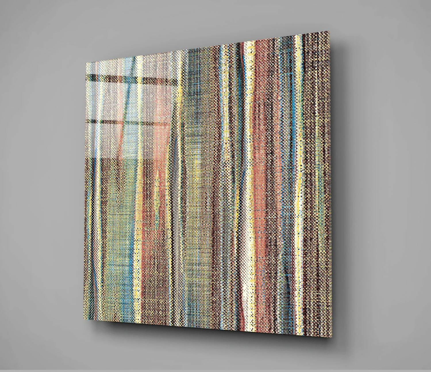 Ethnic Pattern Glass Wall Art - Image 2