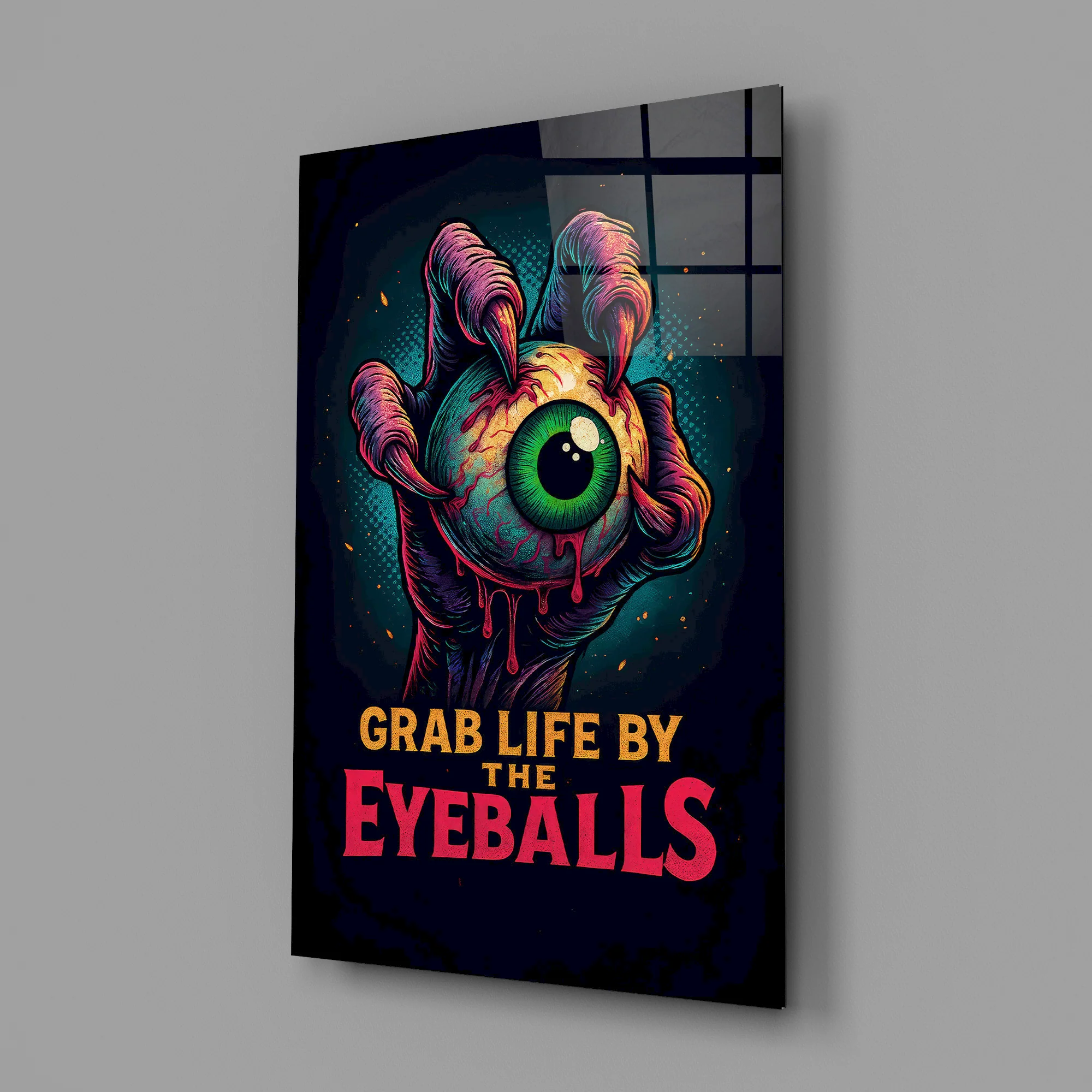 Eyes of the Apocalypse Glass Wall Art - Image 3