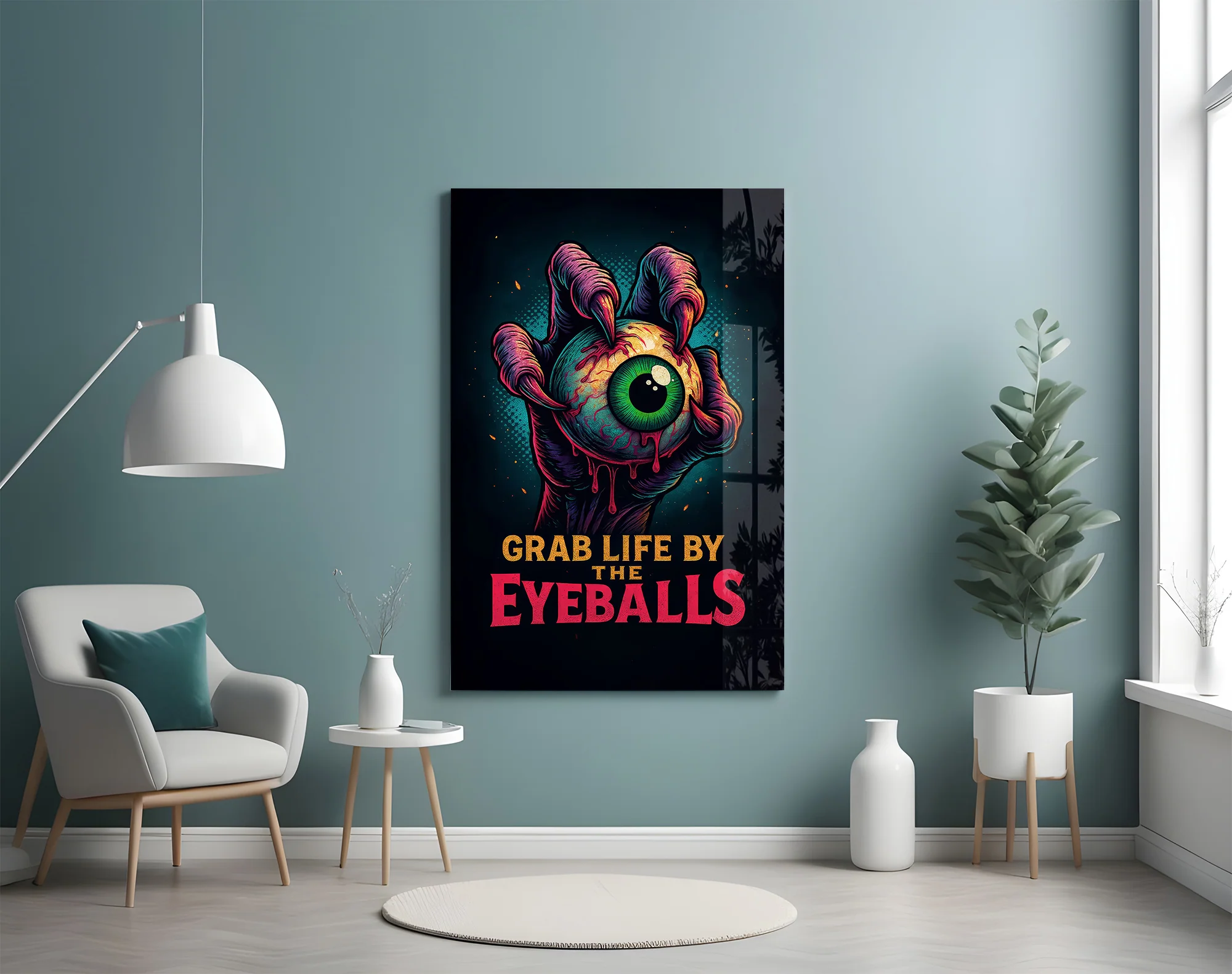 Eyes of the Apocalypse Glass Wall Art - Image 5