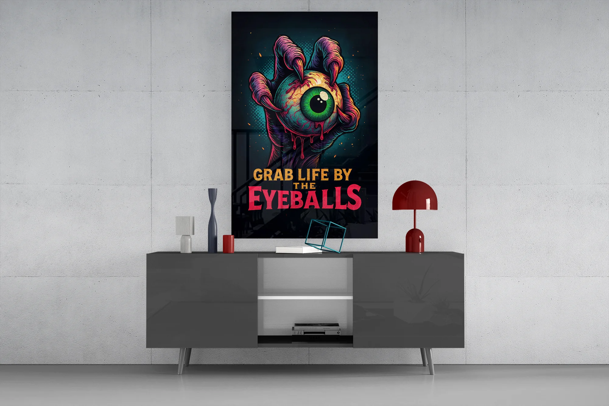 Eyes of the Apocalypse Glass Wall Art - Image 9