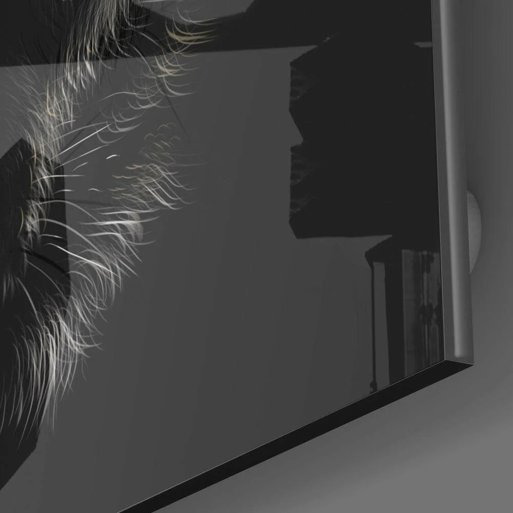 Eyes of the Wolf Glass Wall Art - Image 3