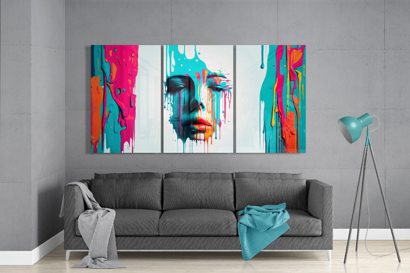 Face of Her Mega Glass Wall Art - Image 3