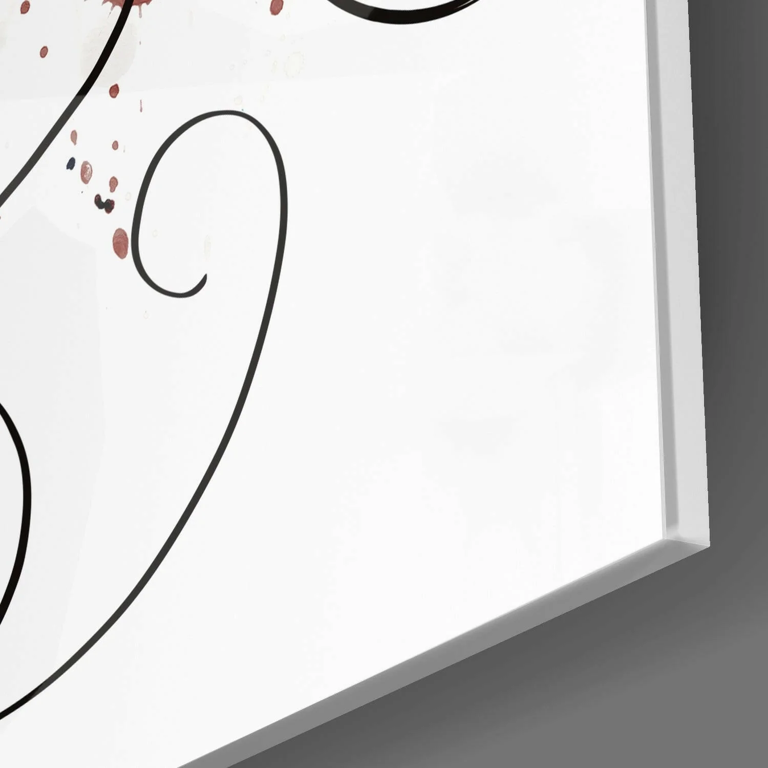Face of Lines Glass Wall Art - Image 2