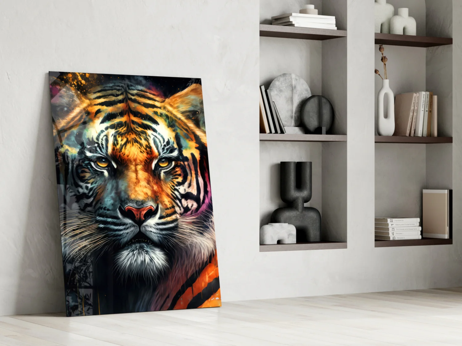 Face of the Tiger Glass Wall Art|| Designer's Collection - Image 7