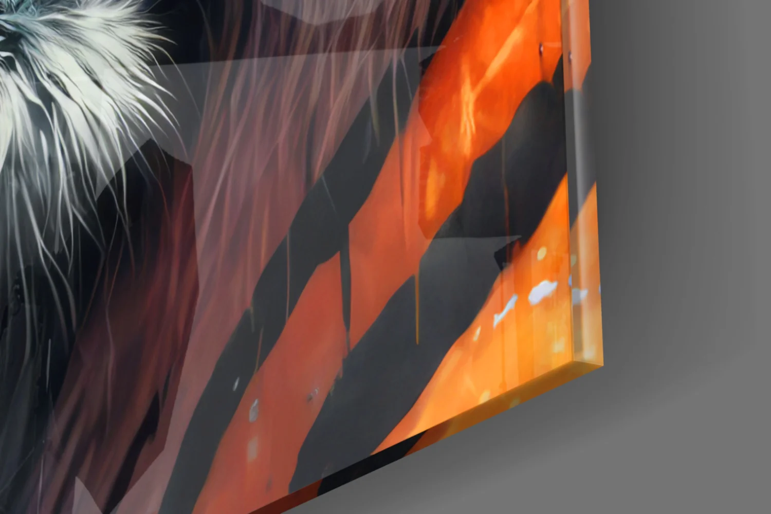 Face of the Tiger Glass Wall Art|| Designer's Collection - Image 8