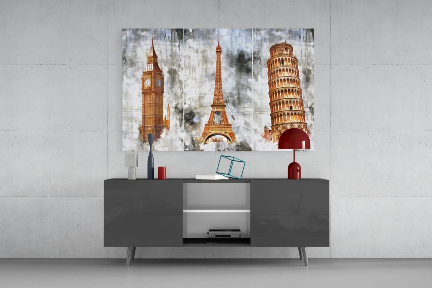 Famous Towers Glass Wall Art - Image 8