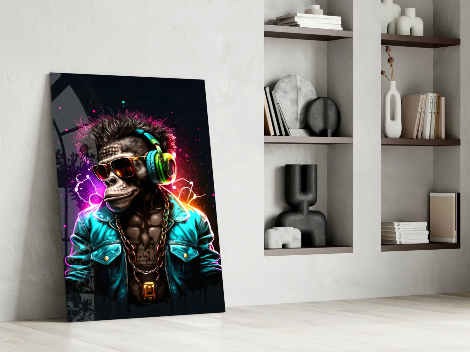 Feel the Music Glass Wall Art|| Designer's Collection - Image 7