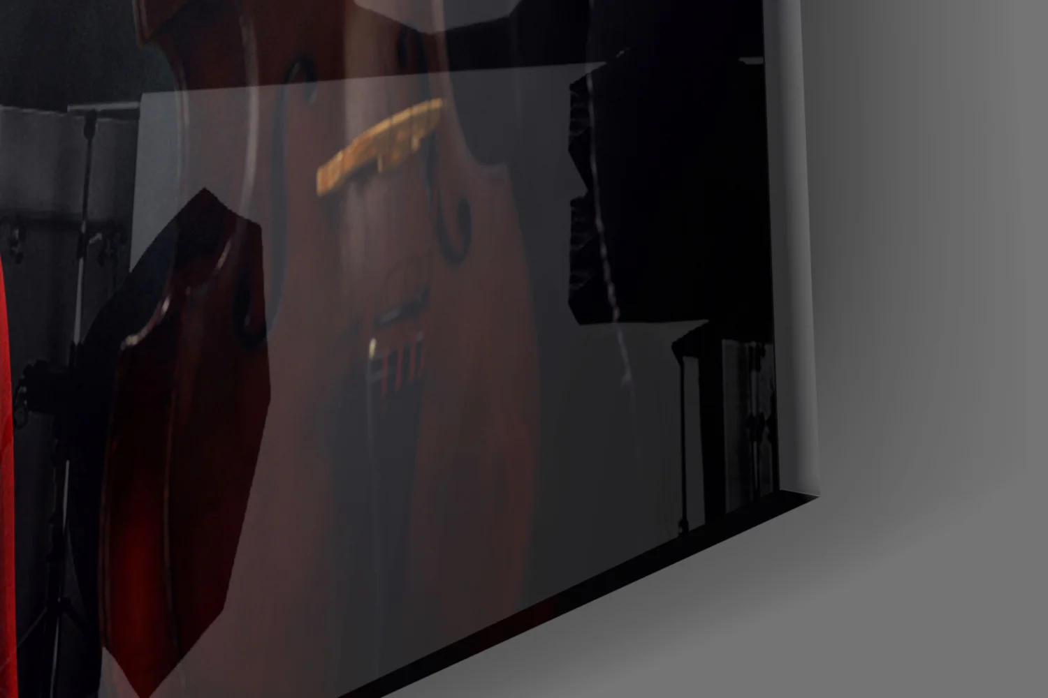 Female Musician Glass Wall Art - Image 7