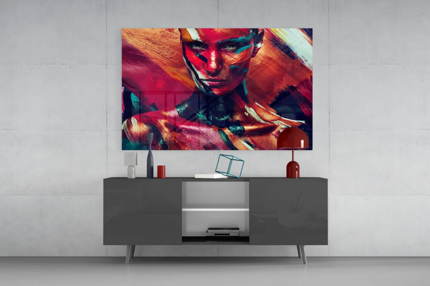 Female Portrait 5 Glass Wall Arts - Image 8