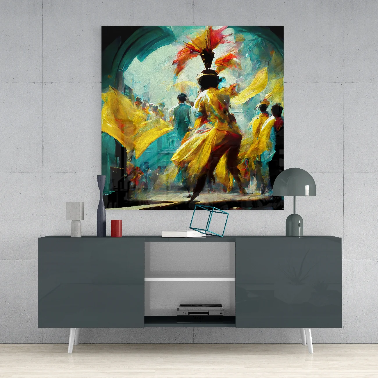 Festival Glass Wall Art  || Designers Collection - Image 4