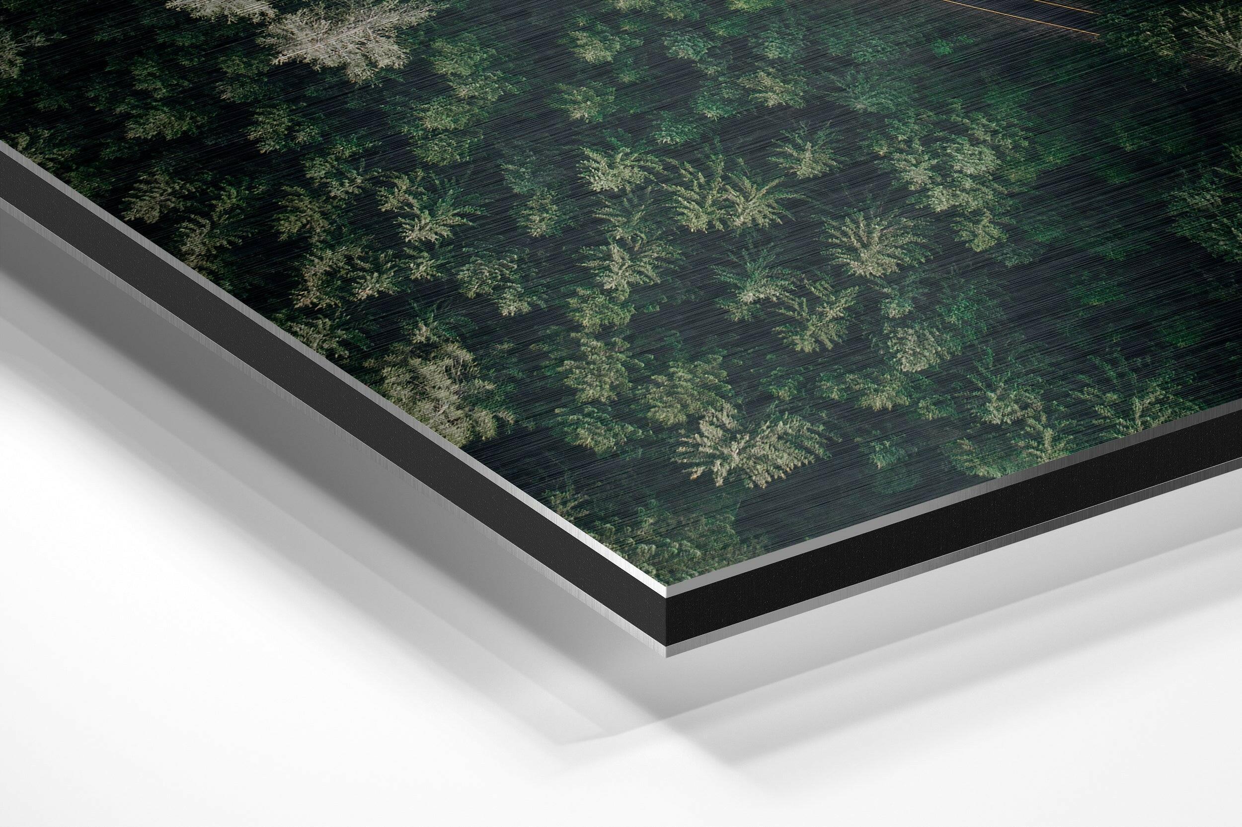 Fifty Tones of Green Brushed Aluminium Dibond Wall Art - Image 2