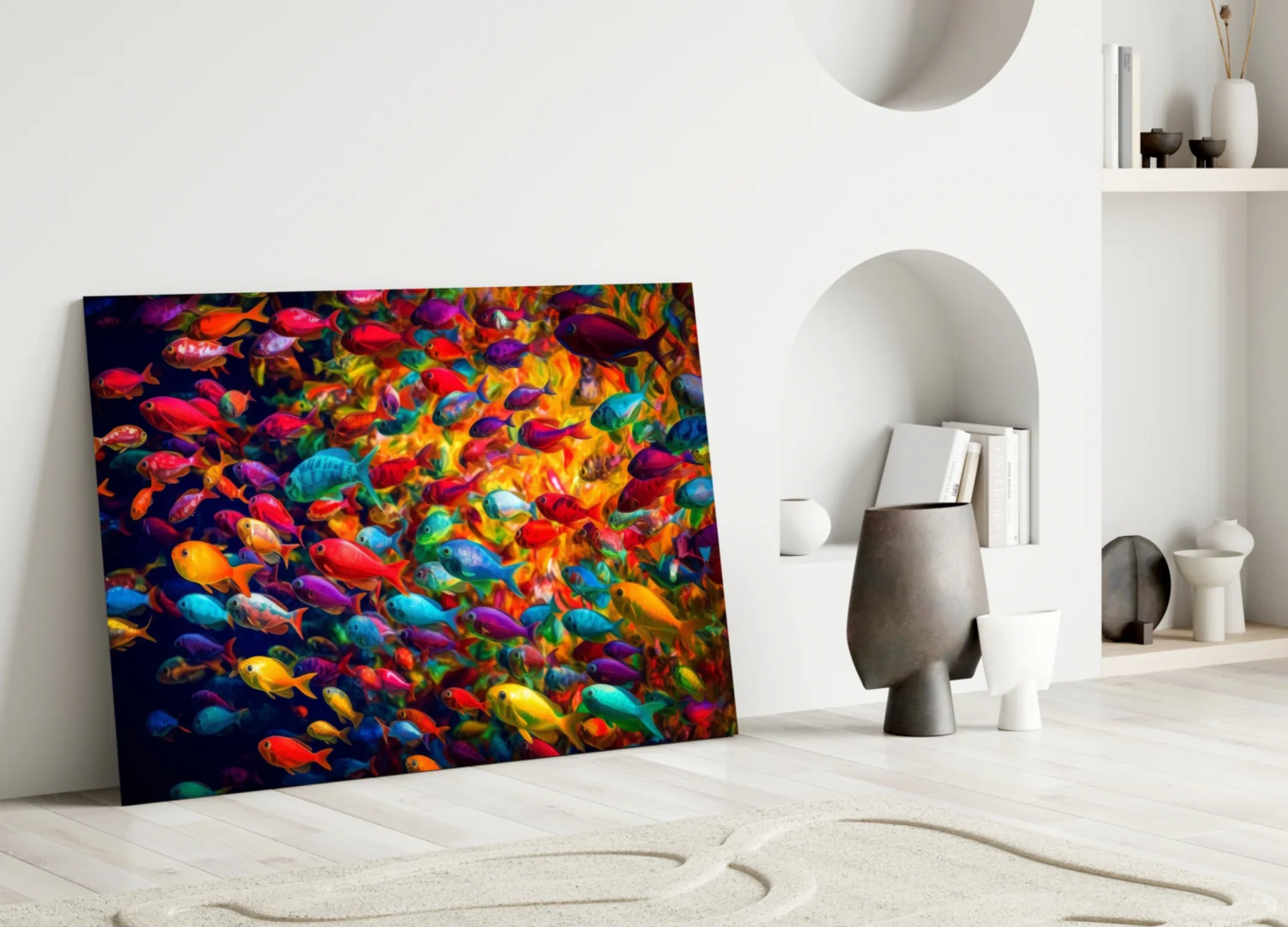 Fish World Glass Wall Art || Designer Collection - Image 3