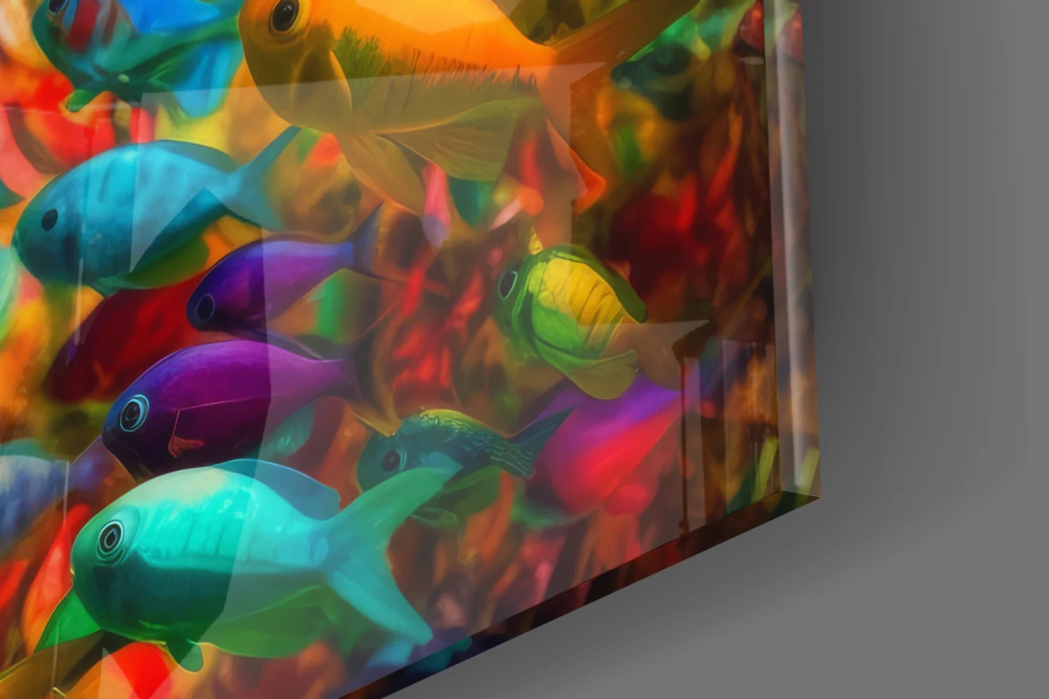 Fish World Glass Wall Art || Designer Collection - Image 7