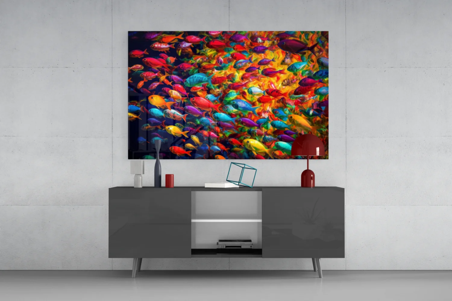 Fish World Glass Wall Art || Designer Collection - Image 8