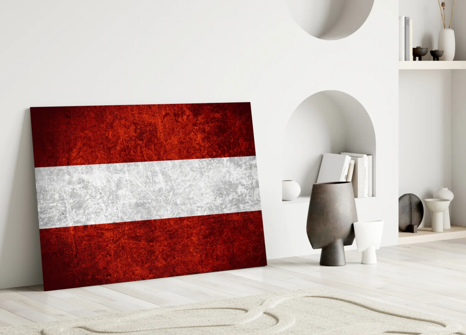 Flag of Austria Glass Wall Art - Image 3