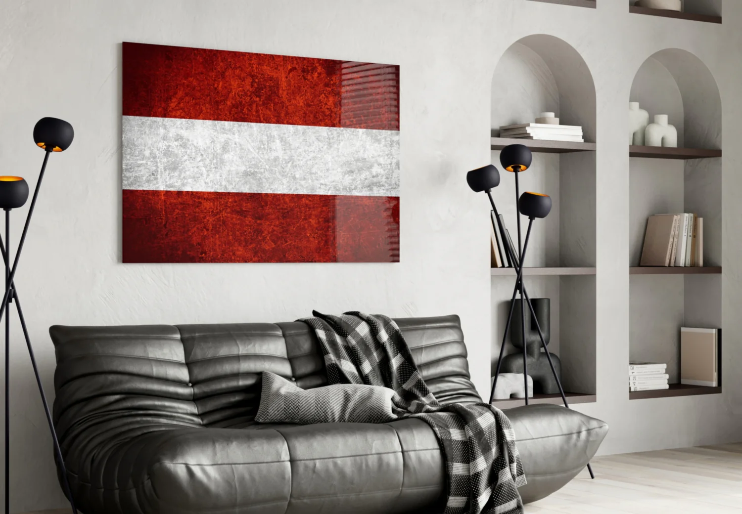 Flag of Austria Glass Wall Art - Image 4