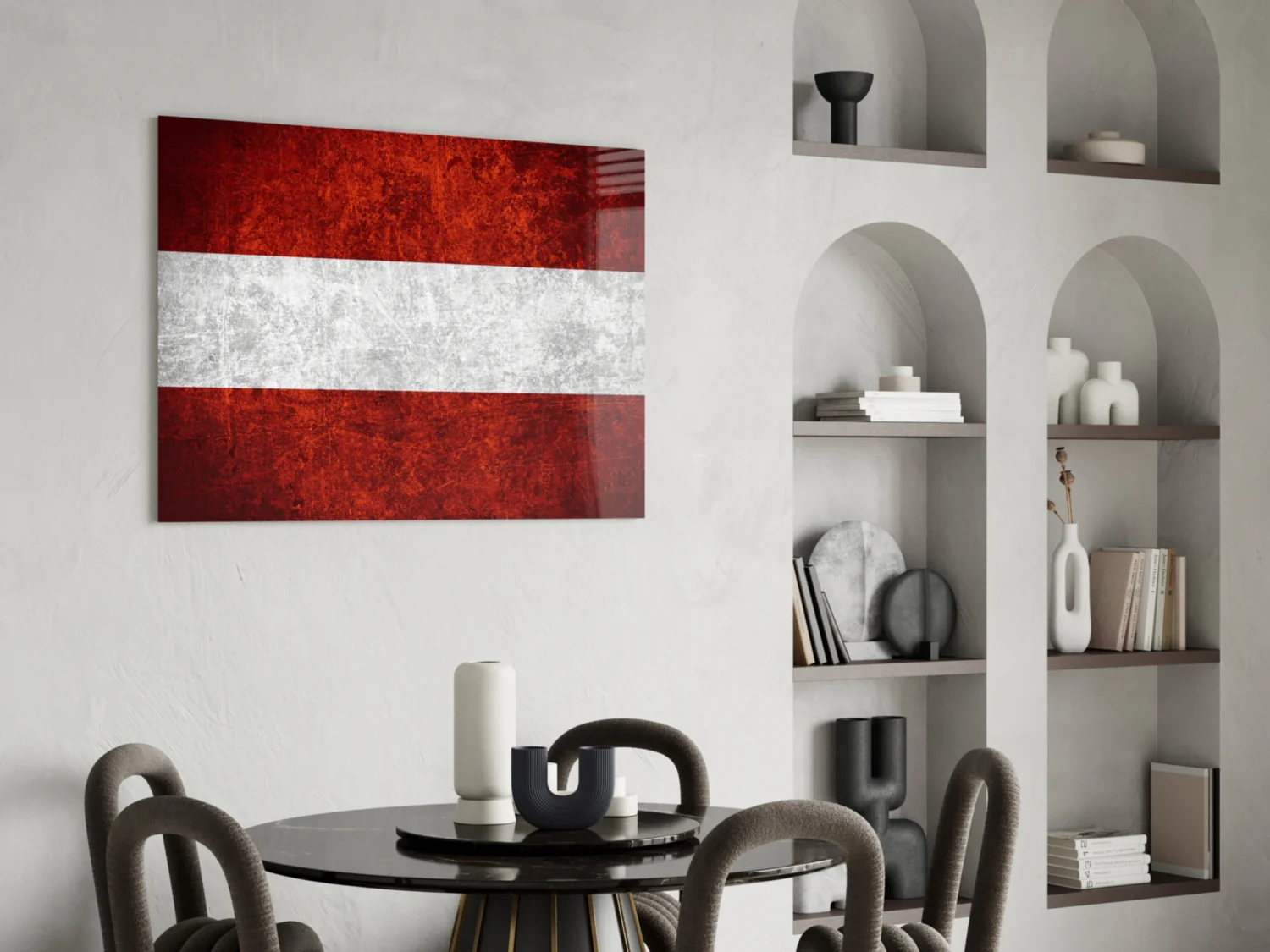 Flag of Austria Glass Wall Art - Image 5