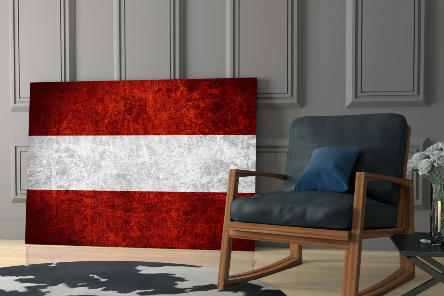 Flag of Austria Glass Wall Art - Image 6