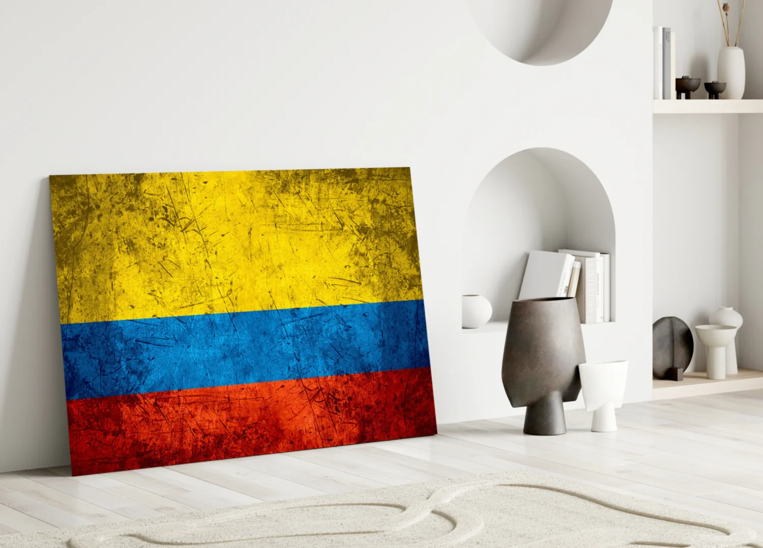 Flag of Colombia Glass Wall Art - Image 3