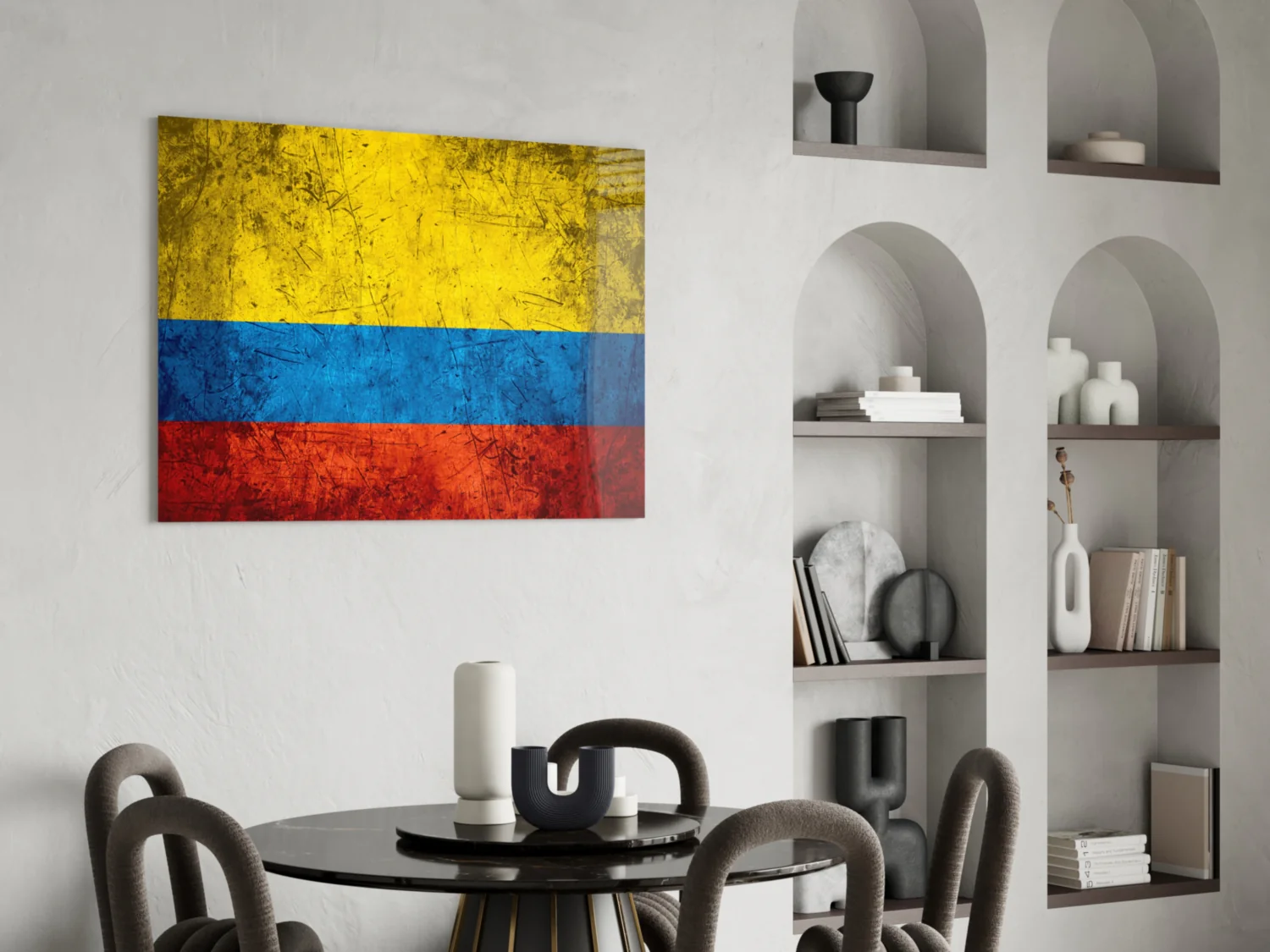 Flag of Colombia Glass Wall Art - Image 5