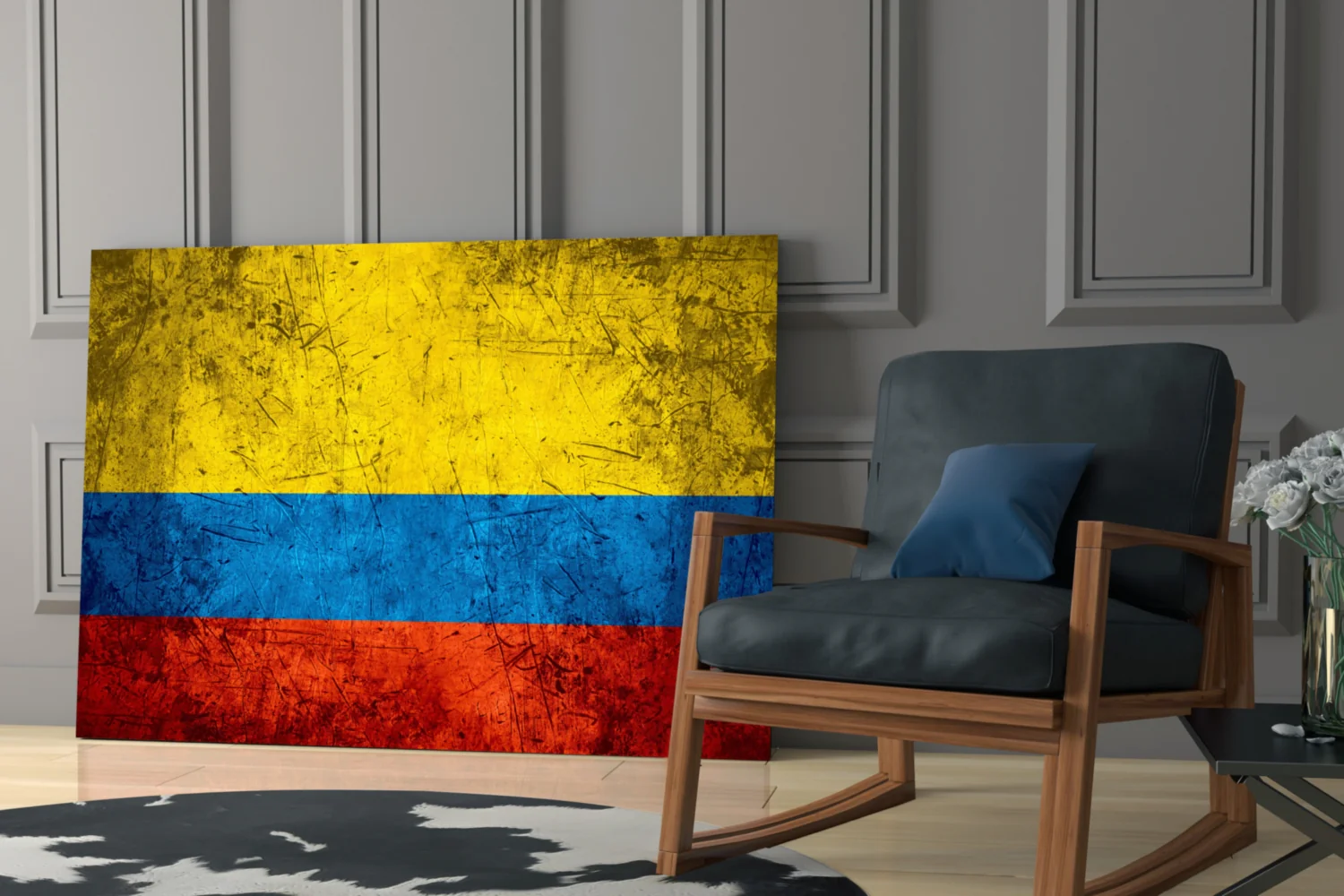 Flag of Colombia Glass Wall Art - Image 6