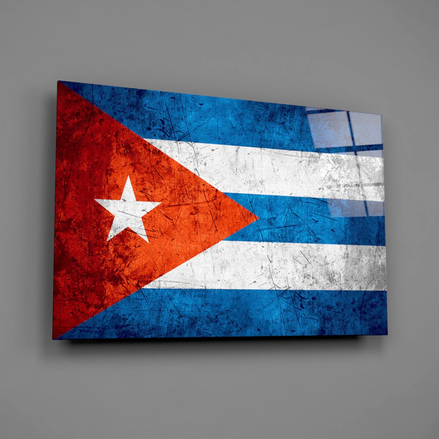 Flag of Cuba Glass Wall Art - Image 2