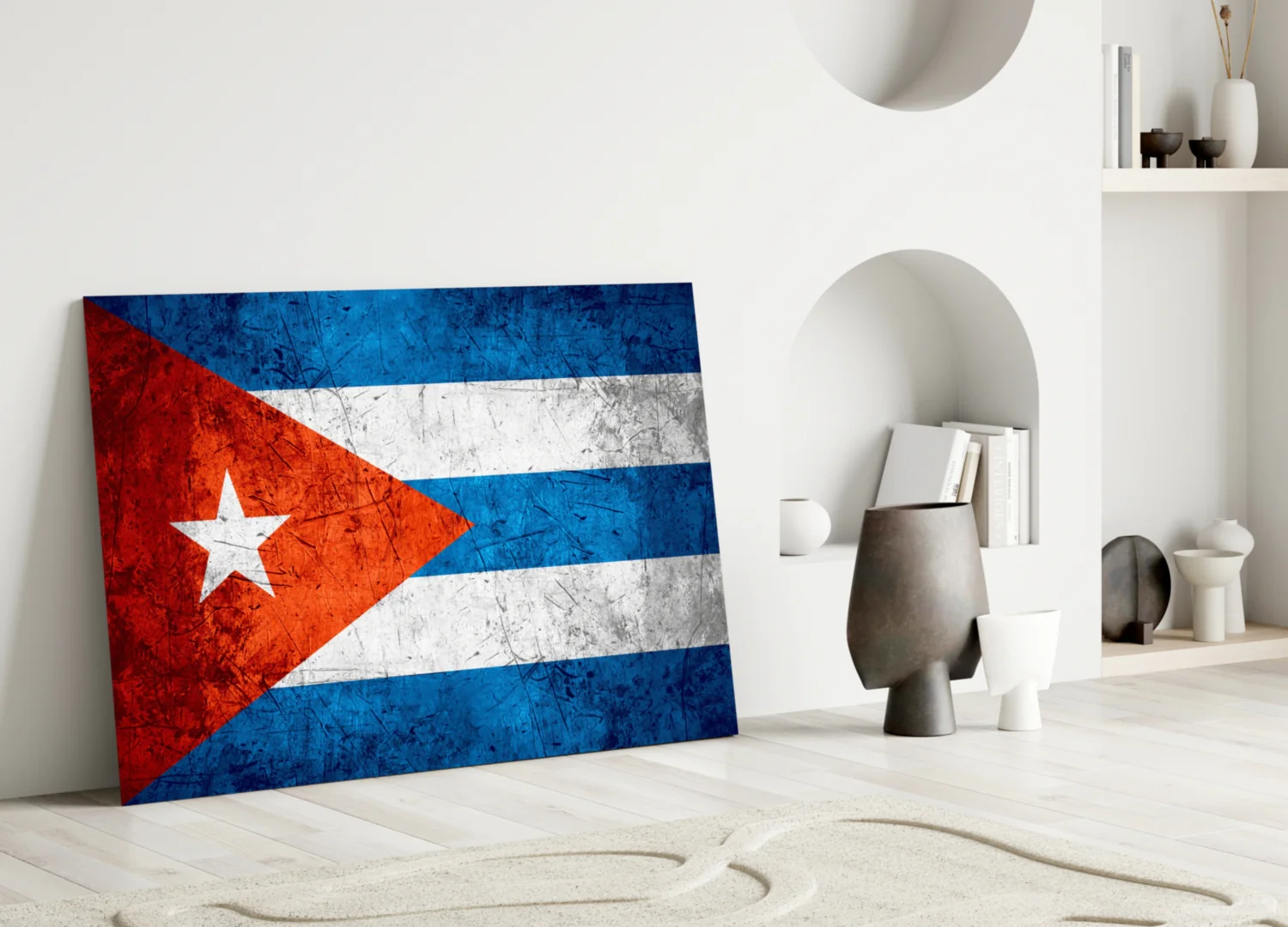 Flag of Cuba Glass Wall Art - Image 3
