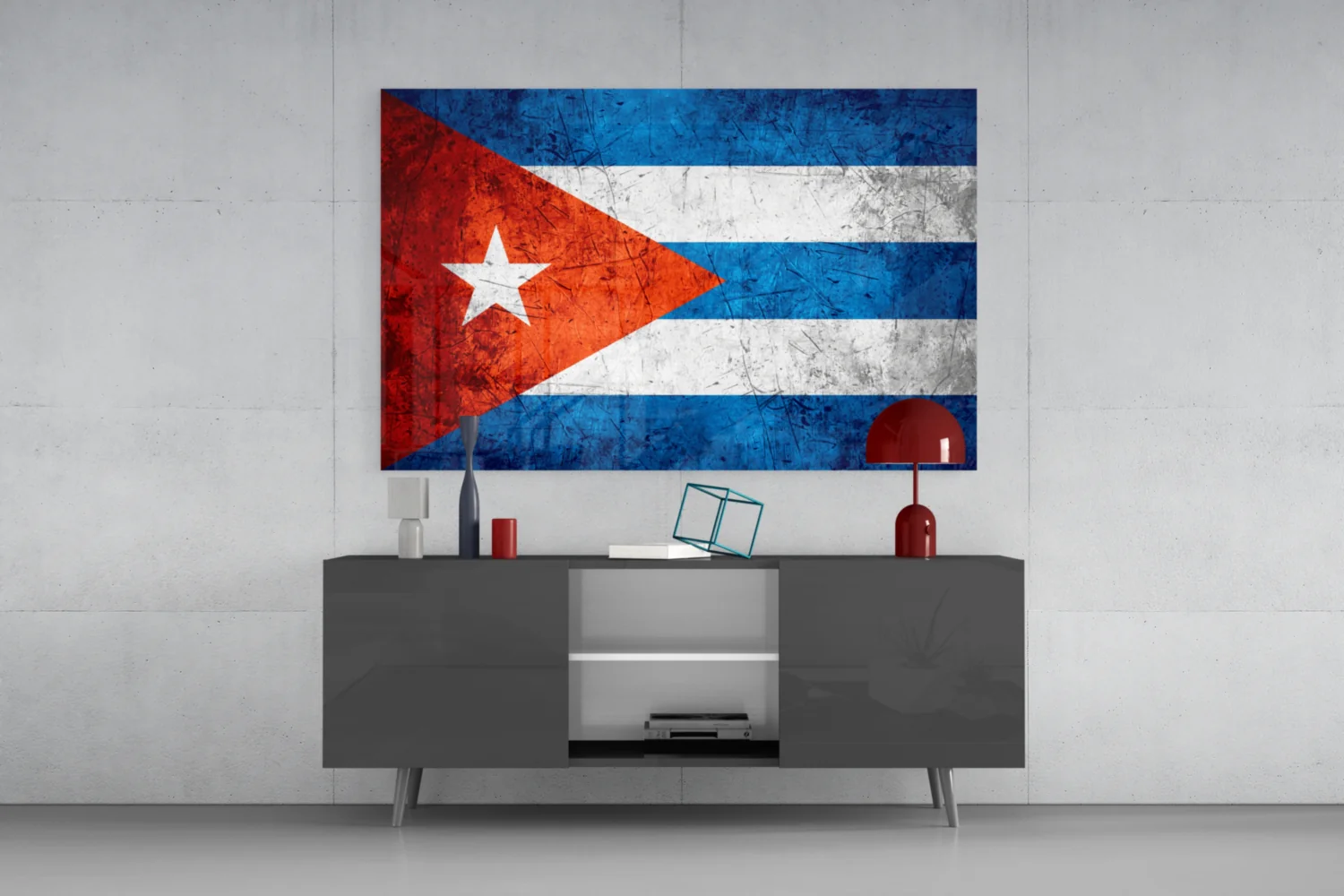 Flag of Cuba Glass Wall Art - Image 8