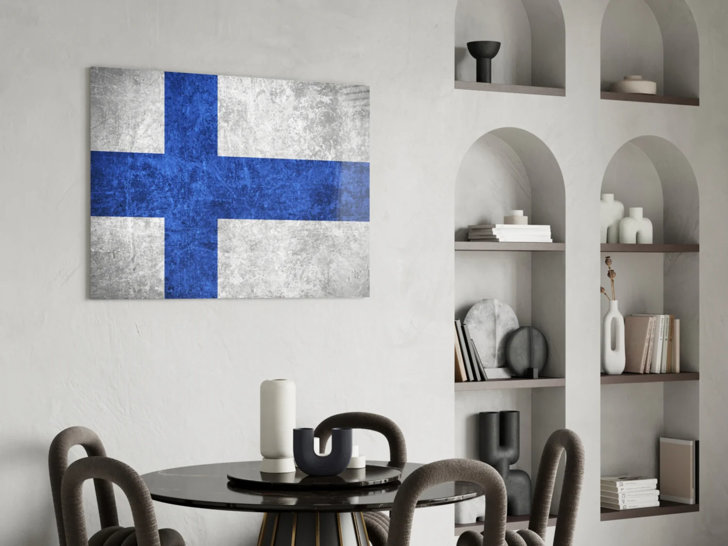 Flag of Finland Glass Wall Art - Image 5